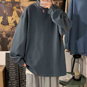 Férfi blúz magas pólógallérral - letisztult modell