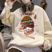 Ležerna široka bluza s printom