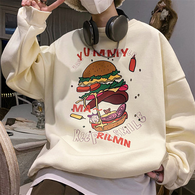 Ležerna široka bluza s printom