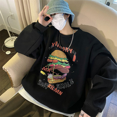 Ležerna široka bluza s printom