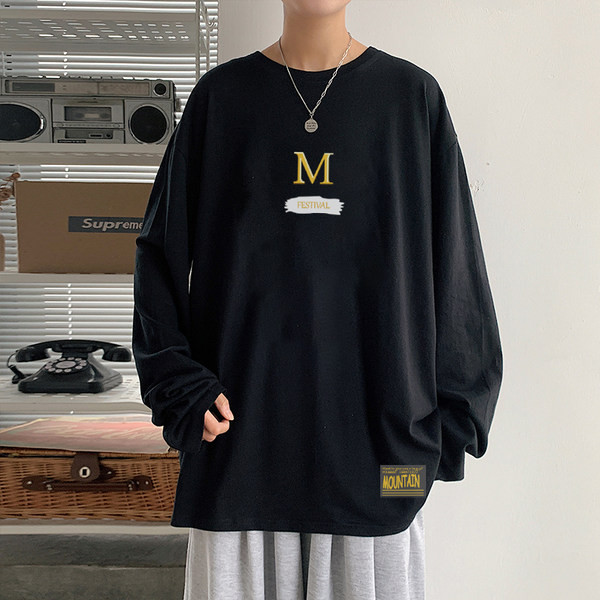 Bluză bărbătească model larg cu logo și inscripție