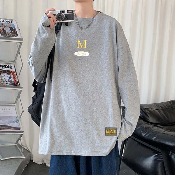 Bluză bărbătească model larg cu logo și inscripție