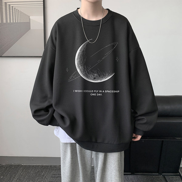 Bluză casual pentru bărbați cu inscripție