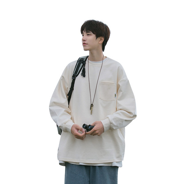 Bluza de barbati model nou cu decolteu oval si buzunar