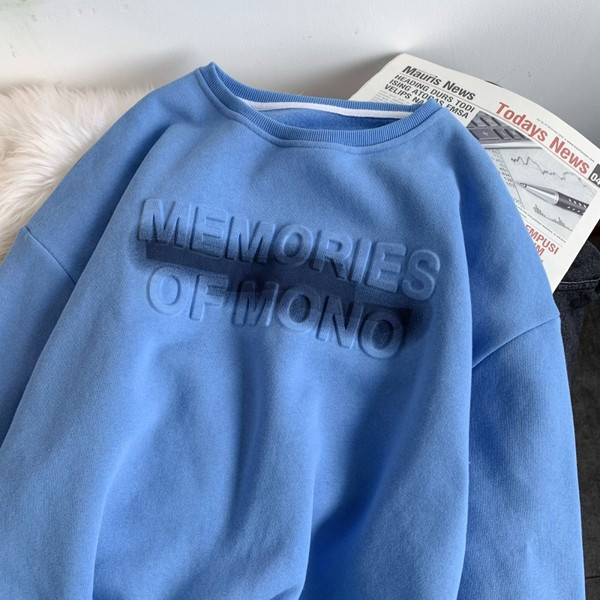 Muška bluza sa 3D natpisom u tri boje