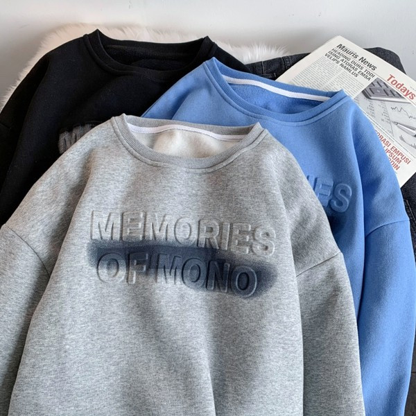 Muška bluza sa 3D natpisom u tri boje