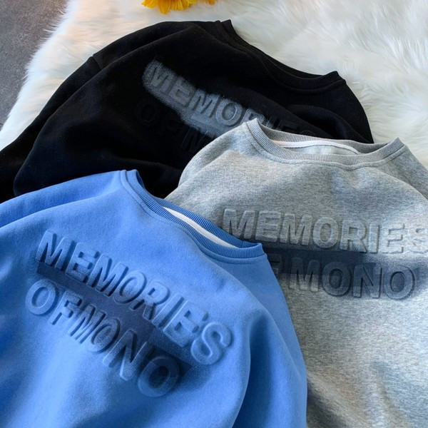 Muška bluza sa 3D natpisom u tri boje