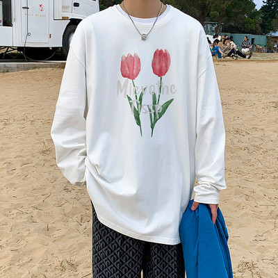 Naujo modelio vyriška palaidinė su gėlių raštu