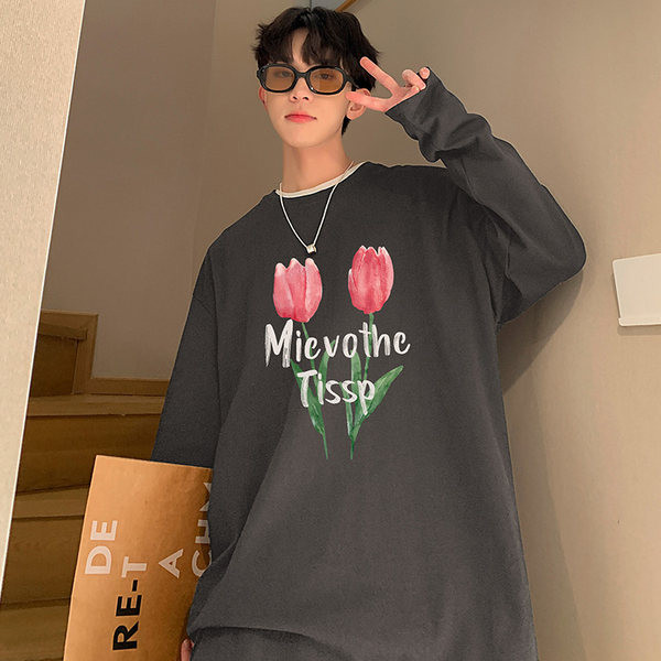 Naujo modelio vyriška palaidinė su gėlių raštu