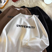 Ležerna muška bluza s okruglim izrezom i dugim rukavima