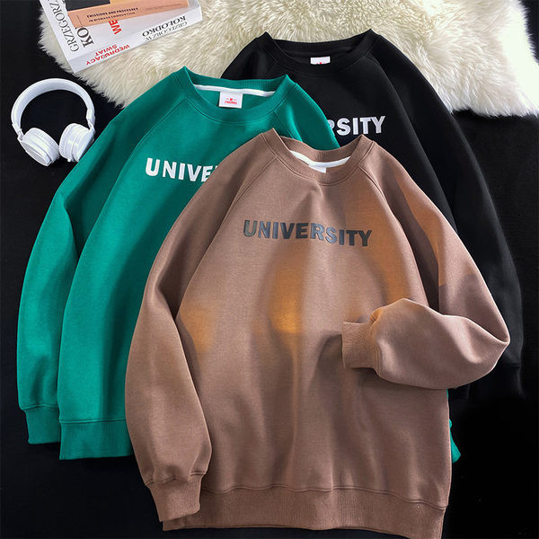 Ležerna muška bluza s okruglim izrezom i dugim rukavima