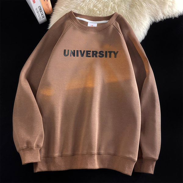 Ležerna muška bluza s okruglim izrezom i dugim rukavima