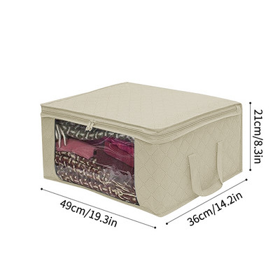 Nagy kapacitású ruhatároló táska vízálló szekrény gardrób szekrény rendező paplan párna takaró rendező porálló ágyneműtartó