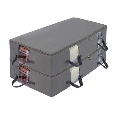 Sulankstomi po lova laikymo krepšiai Didelės talpos kvėpuojantys po lova daiktadėžės Stori drabužiai Dėžutės su užtrauktuku