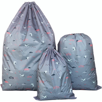 Σούπερ μεγάλης χωρητικότητας κορδόνι παιχνιδιών τσάντα αποθήκευσης ρούχων Organizer Θήκη πλυντηρίου ύφασμα Oxford πάπλωμα ανθεκτικό στη σκόνη Τσάντα αποθήκευσης Ταξίδι