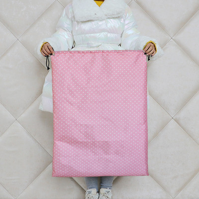 Itin didelės talpos sutraukiama virvelė žaislų drabužių laikymo maišelis Organizatorius skalbinių maišelis Oksfordo audinio dulkėms atsparus antklodės laikymo krepšys Kelionės