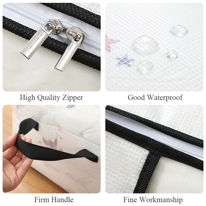 luluhut PVC vodootporna torba za pohranu popluna Organizator za deke Organizator za odjeću za ormar Duvet Navlaka za pohranu ispod kreveta