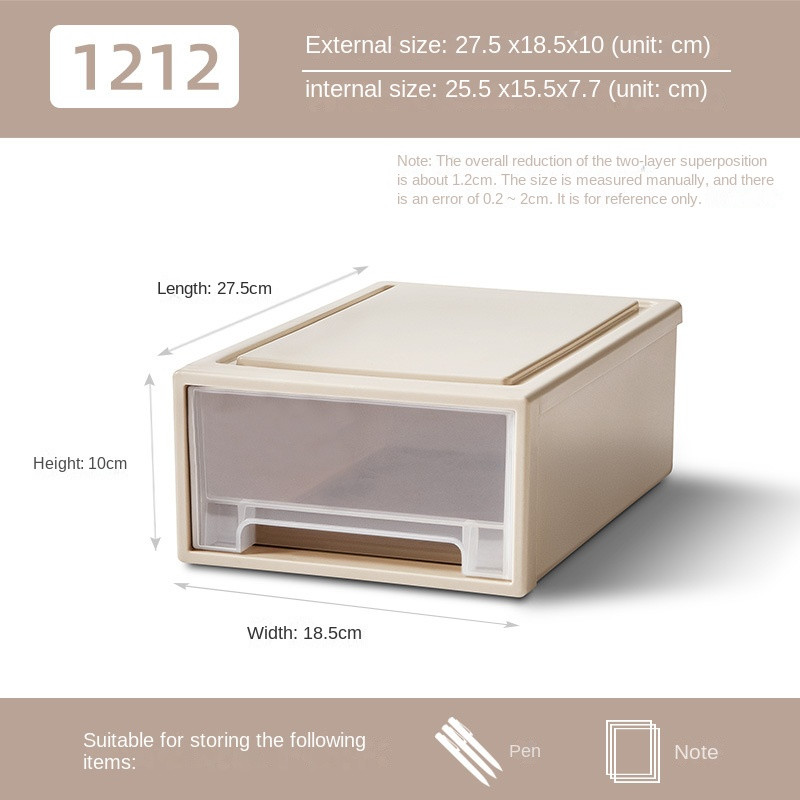 Plastic Organizer Thickened Drawer Storage Box Κουτί παπουτσιών Διαφανές συρταρωτό κουτί αποθήκευσης Finishing box Οργάνωση ντουλάπας