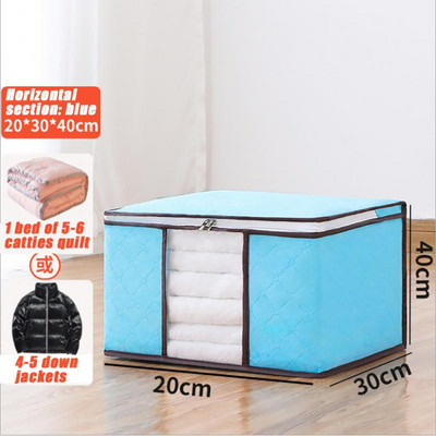 Vreća za pohranu netkane odjeće Podebljana sklopiva torba za selidbu Jastuci za posteljinu Vreća za pohranu popluna Prozirni prozor Organizator s patentnim zatvaračem