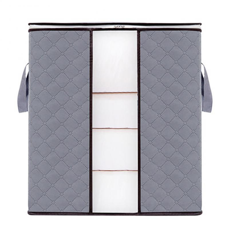 Vreća za pohranu netkane odjeće Podebljana sklopiva torba za selidbu Jastuci za posteljinu Vreća za pohranu popluna Prozirni prozor Organizator s patentnim zatvaračem