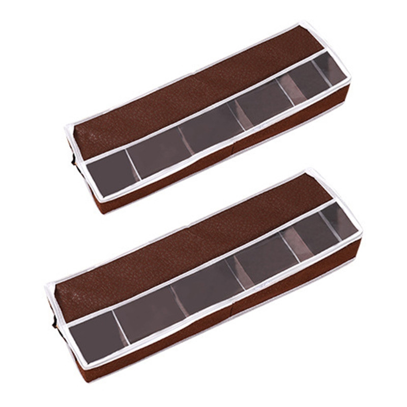 Cipőcsizma tároló doboz Szervező átlátszó tetőablakkal és cipzáras cipőrekesszel az ágy alatt