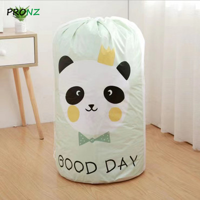 Összecsukható tárolótáska gerenda port átlátszó szervező ruhák takaró baba rajzfilm medve játék kosár konténer paplan tároló táska