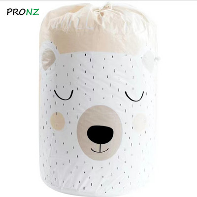 Összecsukható tárolótáska gerenda port átlátszó szervező ruhák takaró baba rajzfilm medve játék kosár konténer paplan tároló táska
