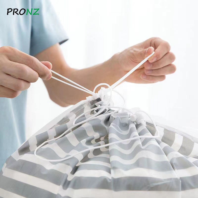 Összecsukható tárolótáska gerenda port átlátszó szervező ruhák takaró baba rajzfilm medve játék kosár konténer paplan tároló táska