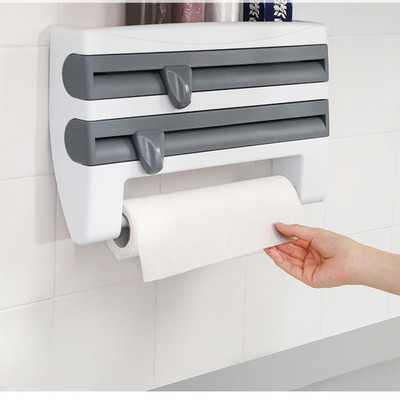 Toidu kile lõikamine toidukile lõikur pakendi jaoturi sahtel bambusest sujuvalt lõikav hoidik hoiurest Köögitööriistad