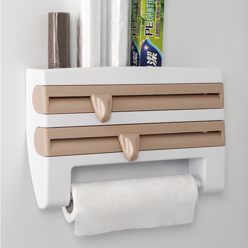 Toidu kile lõikamine toidukile lõikur pakendi jaoturi sahtel bambusest sujuvalt lõikav hoidik hoiurest Köögitööriistad