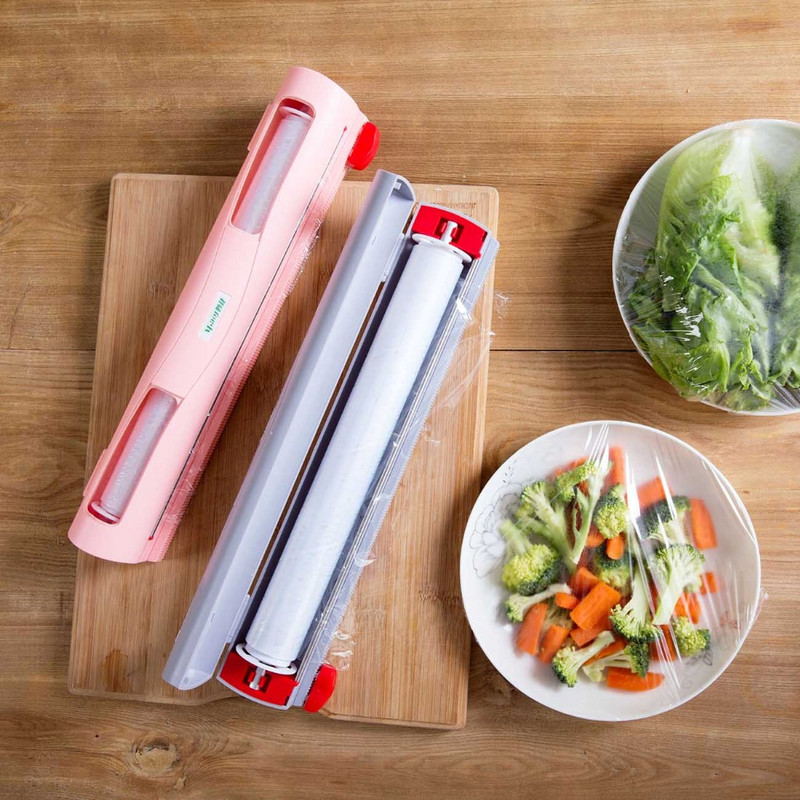 ABS konyhai műanyag ragasztófólia adagoló ételcsomagoló vágó tartósító fólia ragasztófólia tartó vágó ragasztó konyhai eszközök