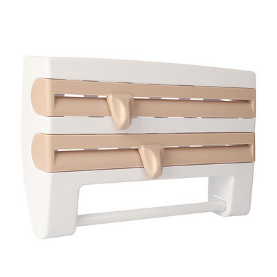 Virtuvės organizatorius maistinės plėvelės padažas butelių laikymo lentyna skardos folijos popieriaus laikiklis Virtuvės laikymo lentyna plastikinės pakuotės pjaustymas