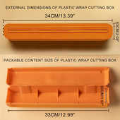 Toiduümbrise jaoturi lõikuri köögitööriist fooliumiga toidukilega ümbrise jaotur plastist terava lõikuri hoidiku hoidja köögitööriist