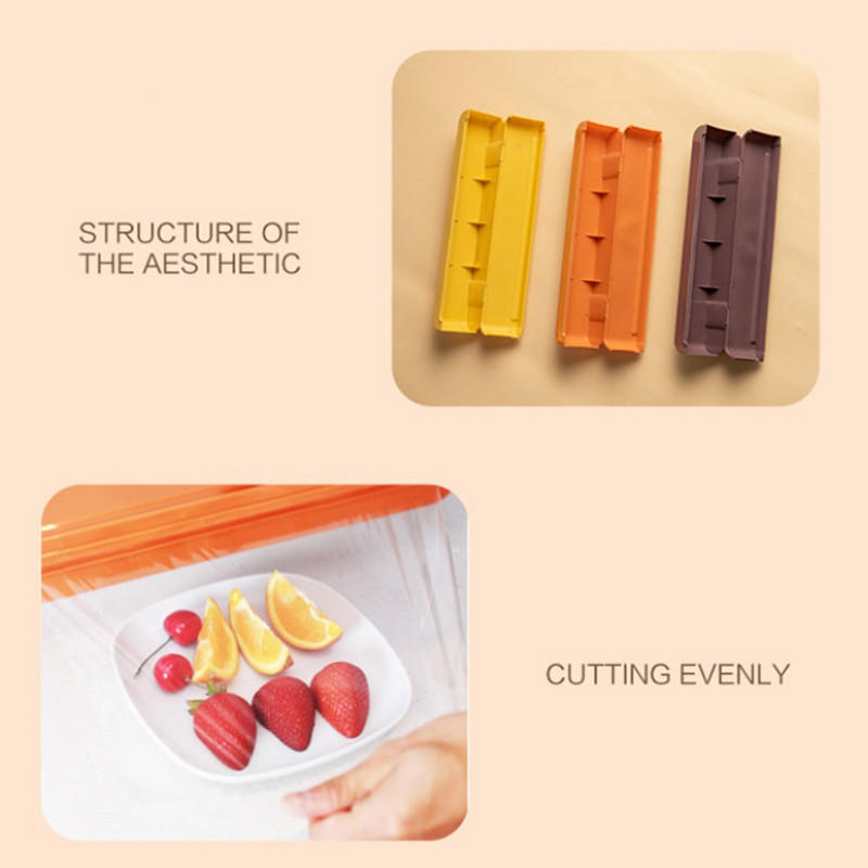 Toiduümbrise jaoturi lõikuri köögitööriist fooliumiga toidukilega ümbrise jaotur plastist terava lõikuri hoidiku hoidja köögitööriist