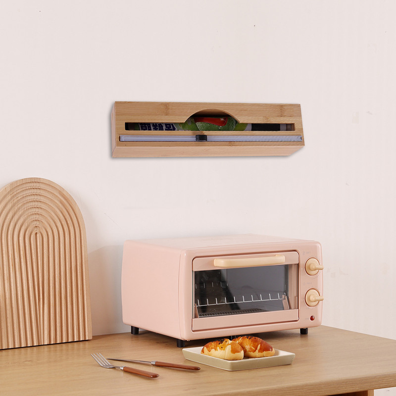 Plastikust ümbrise jaotur koos lõikuriga Plastikust toidukile jaotur koos liuglõikuriga Korduvtäidetav toidukile jaotur Sujuvalt