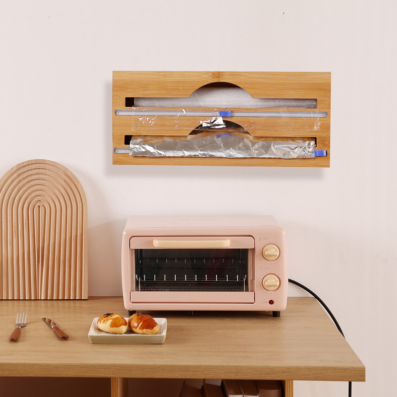 Plastikust ümbrise jaotur koos lõikuriga Plastikust toidukile jaotur koos liuglõikuriga Korduvtäidetav toidukile jaotur Sujuvalt