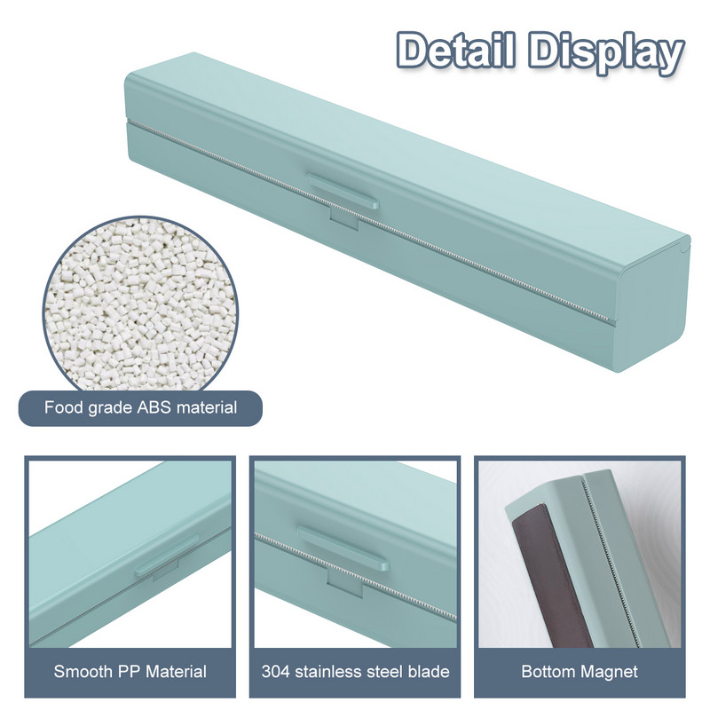 Tvirtinimo folijos plėvelės įvyniojimo dozatorius Maisto įvyniojimo dozatorius Plastikinis aštrių pjaustytuvų laikiklis Laikiklis Virtuvės įrankių priedai