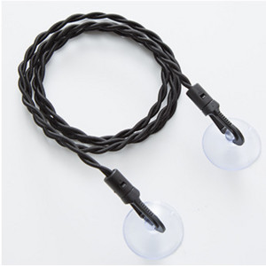 2,5M Kelionės Neslystančios rūbų virvės Lauko Kelionės Kempingas Nešiojami Drabužių Džiovinimo Pakabos Kabyklos Siurbimo taurė Elastinė virvė