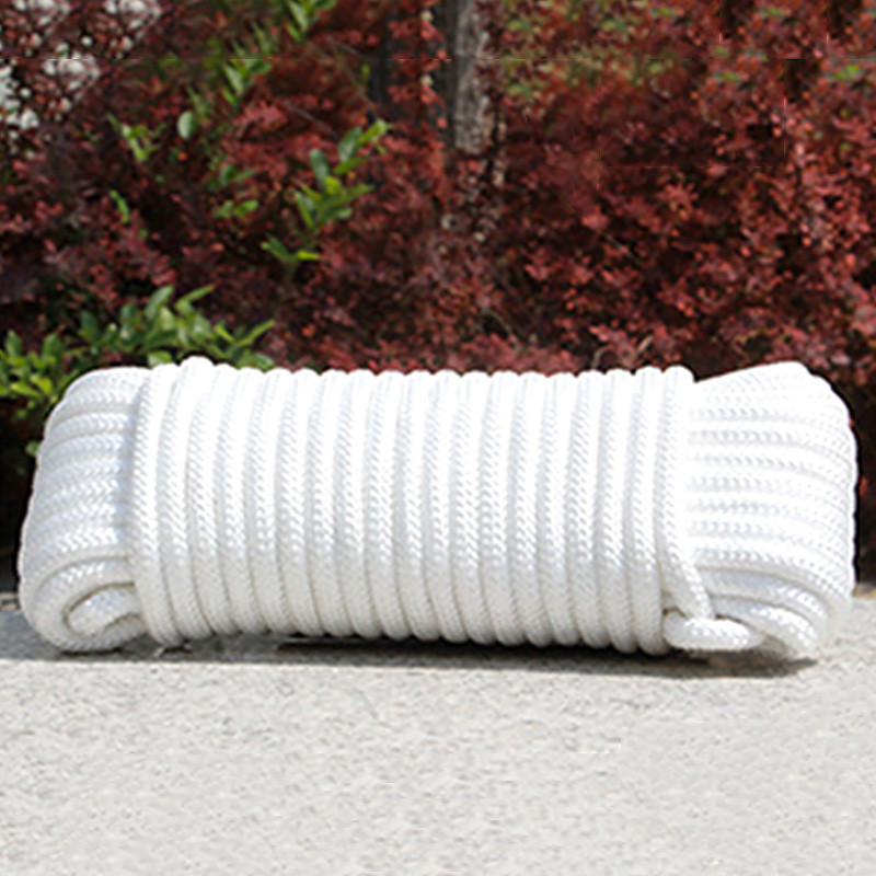 10 m 2-6 mm punutud nailonköis polüpropüleenist köis ronimispaadi jahi purjetamisnööri rihmaratta köis riidenööri ellujäämislangevarju nöör