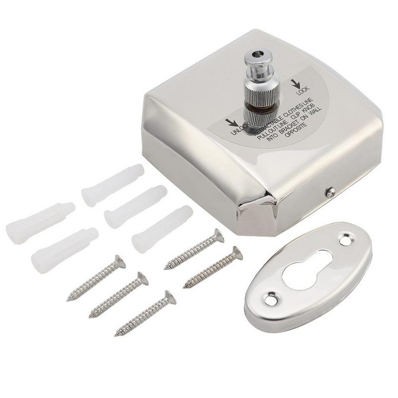 2.8M, portabil, din oțel inoxidabil, curăţară retractabilă pentru rufe, în aer liber, în interior, umeraș pentru rufe, uscător de haine, linie de uscare a hainelor