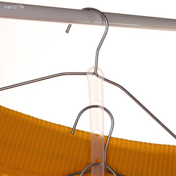 10 бр./vanzlife Creative закачалки артикул звено верига прозрачна закачалка за дрехи сводник артикул пластмасова лента за свързване на закачалка