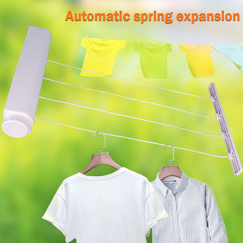 Konop za rublje Automatski uvlačivi Zidni stalak za sušenje rublja Kupaonski balkon Stalak za sušenje rublja Konop za kućanstvo