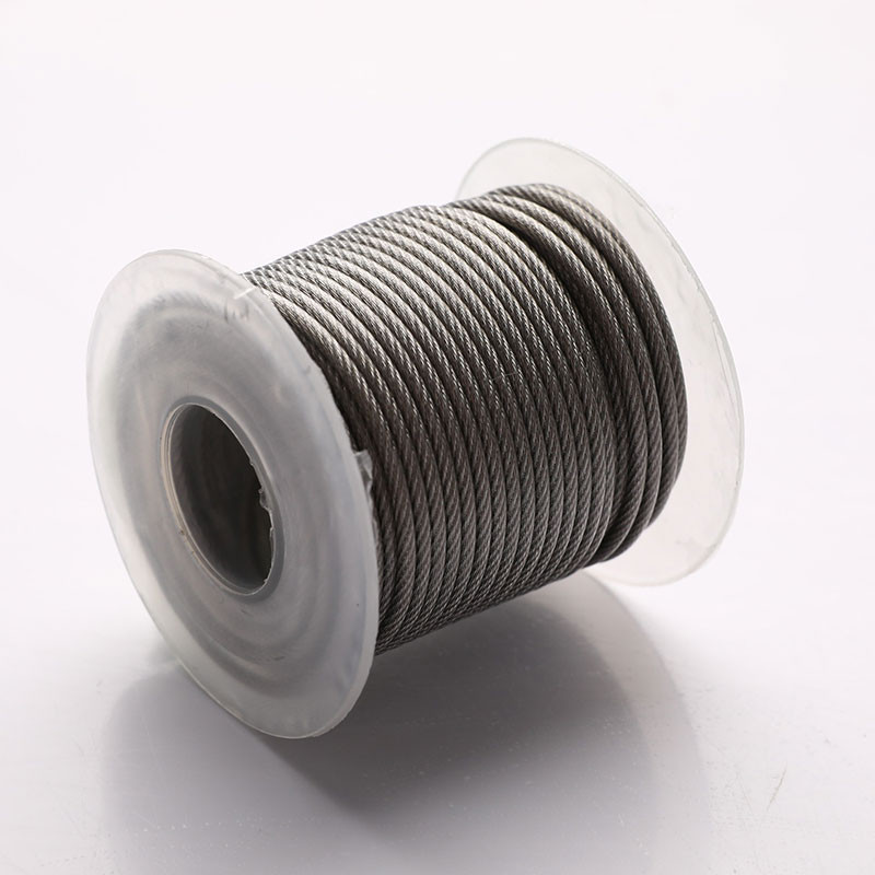 1 set set de frânghii de sârmă multifuncțională, cablu din oțel inoxidabil pentru cort, agățat cordon de rufe