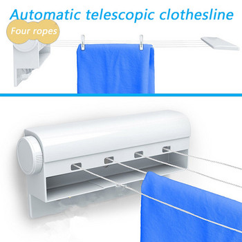 Автоматична прибираща се стойка за сушене на въжета Удобна сушилня за дрехи на закрито На открито Съхранение и организация на пране LBS