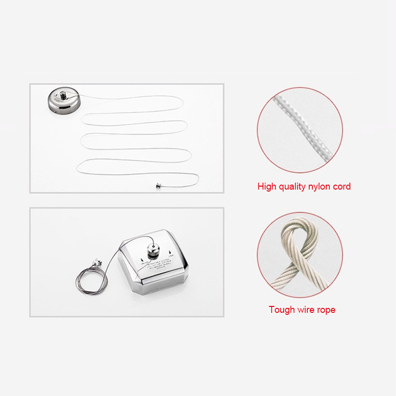 Nerūdijančio plieno pakabinama sieninė drabužių linija Hotel Hotel Ištraukiama drabužių linija vidaus lauko kabykla skalbinių džiovykla Organizatoriaus audinys