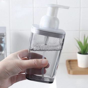 Μπουκάλια με διαφανή αντλία αφρού Καθαριστικό προσώπου μπάνιου Απολυμαντικό χεριών Μπουκάλια σαπουνιού Τύπος πρέσας mousse Dispenser 420ml