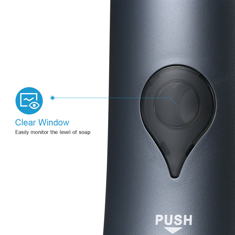 Dozator de săpun lichid de 300 ml Distribuitor de săpun de bucătărie Pompă montată pe perete Baie de duș Dezinfectant lichid Dispenser de săpun la atingere manuală