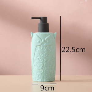 Bufnita Veverita Sticla de lotiune Produse pentru baie Ceramica Dozator de sapun Dozator de lichid pentru spalarea mainilor Apasati pentru baie Sticla