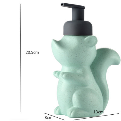 Bufnita Veverita Sticla de lotiune Produse pentru baie Ceramica Dozator de sapun Dozator de lichid pentru spalarea mainilor Apasati pentru baie Sticla