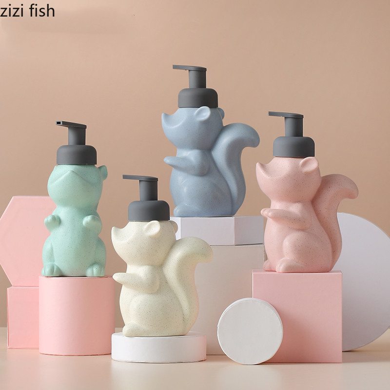 Bufnita Veverita Sticla de lotiune Produse pentru baie Ceramica Dozator de sapun Dozator de lichid pentru spalarea mainilor Apasati pentru baie Sticla